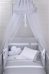 Κουνουπιέρα Κούνιας από Τούλι Γκρι 550x180εκ. Baby Oliver