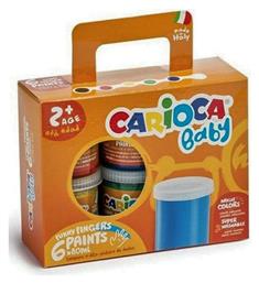 Baby 2+ Σετ Δακτυλομπογιές 80ml 6τμχ Carioca
