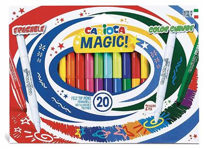 Magic Markers Μαγικοί Μαρκαδόροι Ζωγραφικής Χονδροί σε 20 Χρώματα Carioca