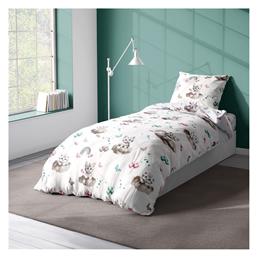 Παιδική Παπλωματοθήκη Υπέρδιπλη Βαμβακερή Petrol 240x160εκ. Dimcol