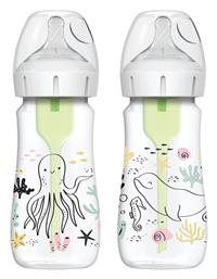 Dr. Brown's Options Πλαστικό με Θηλή Σιλικόνης για 0+ μηνών 270ml - Dr Browns