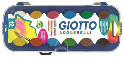 Acquerelli Σετ Νερομπογιές με Πινέλο 12 Χρωμάτων Giotto