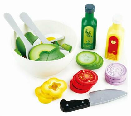 Σετ Υγιεινής Διατροφής Σαλάτα από Ξύλο για 3+ Ετών Hape