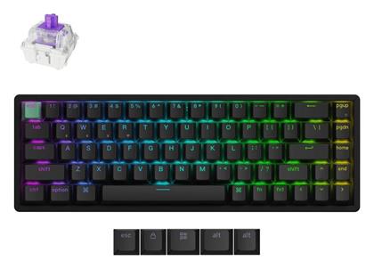 K6 HE Ασύρματο Ηall Effect Gaming Πληκτρολόγιο 65% με Magnetic διακόπτες και RGB φωτισμό K6H-J1 (Αγγλικό US) - Keychron