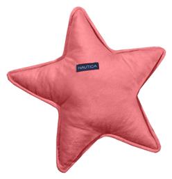 Διακοσμητικό Μαξιλάρι Κούνιας Αστέρι Βελουτέ Κοραλί 37x37cm Nautica