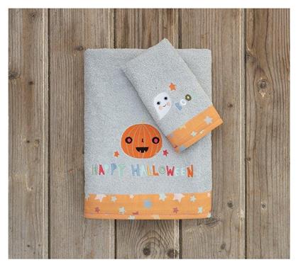 Σετ Βρεφικές Πετσέτες 2τμχ Happy Halloween Γκρι Nima
