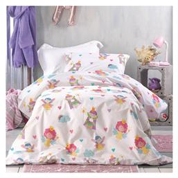 Σετ Ημίδιπλα με Λάστιχο Fairies Λευκό 160x260cm Rythmos