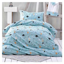 Σετ Μονά με Λάστιχο Symbol Astroworld Γαλάζιο 105x205cm Rythmos