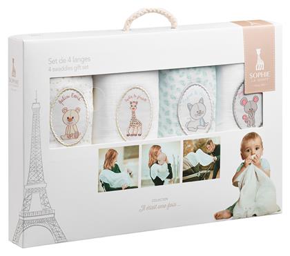 Πάνα Αγκαλιάς 70x70cm 4τμχ Sophie La Girafe