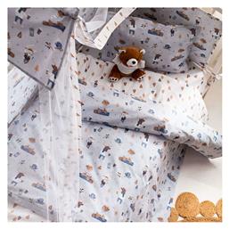 Σετ Βρεφική Παπλωματοθήκη με Μαξιλαροθήκη Woodland Γκρι 120x160εκ. Vesta Home