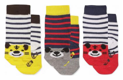 Παιδικές Κάλτσες Αντιολισθητικές Πολύχρωμο 3 Ζευγάρια Yumese