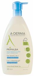 A-Derma Primalba Cleansing Gel 2 In 1 500ml με Αντλία - A Derma