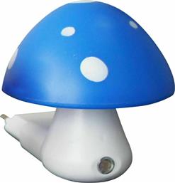 Aca Φωτάκι Νυκτός LED Μανιτάρι Μπλε με Αισθητήρα από το Spitishop