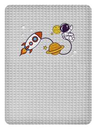 Κουβέρτα Αγκαλιάς & Λίκνου Space Πικέ Γκρι 80x110εκ. Adam Home