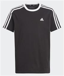 Essentials 3 Stripes Παιδικό T-shirt Μαύρο Adidas