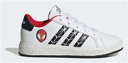 adidas Grand Court Παιδικά Sneakers Cloud White / Core Black / Better Scarlet - Adidas