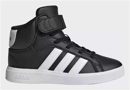 adidas Grand Court Παιδικά Sneakers High Μαύρα - Adidas