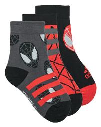 Marvel Spider-Man Αθλητικές Κάλτσες Μαύρες 3 Ζεύγη Adidas