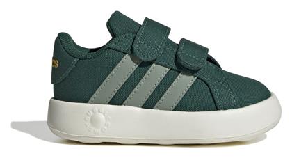 Παιδικά Sneakers Grand Court 2.0 με Σκρατς Πράσινα Adidas