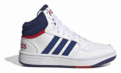 Παιδικά Sneakers High Hoops Mid 3.0 K Λευκά Adidas