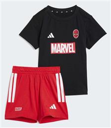 adidas Παιδικό Σετ με Σορτς Καλοκαιρινό 2τμχ Black, Red - Adidas