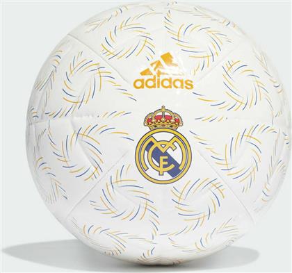 Adidas Real Madrid Home Club Μπάλα Ποδοσφαίρου GU0221 Λευκή από το Z-mall