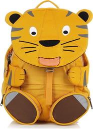 Affenzahn Theo Tiger Σχολική Τσάντα Πλάτης Νηπιαγωγείου σε Κίτρινο χρώμα Μ20 x Π12 x Υ31cm
