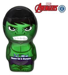 Air-Val International Παιδικό Αφρόλουτρο & Σαμπουάν Hulk σε Μορφή Gel 400ml - Air Val