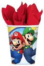 Amscan Super Mario Ποτήρια 250ml 8τμχ από το Moustakas Toys