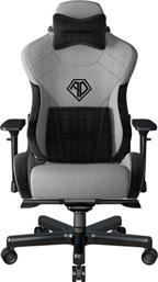 Anda Seat AD12XLLA T-Pro II Υφασμάτινη Καρέκλα Gaming με Ρυθμιζόμενα Μπράτσα Μαύρο/Γκρι