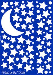Ango Παιδικό Διακοσμητικό Αυτοκόλλητο Τοίχου Φωσφοριζέ Starry Night L 90τμχ από το 24home