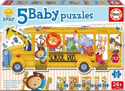 Παιδικό Puzzle Animals School Bus 19pcs για 2+ Ετών Educa