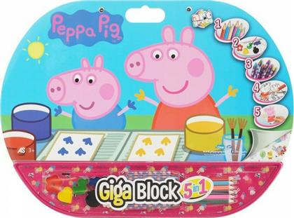 As Company Giga Block 5 Σε 1 Peppa Pig από το Moustakas Toys