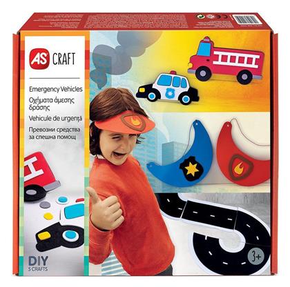AS Παιχνίδι Κατασκευών Craft Οχήματα Άμεσης Δράσης για Παιδιά 3+ Ετών από το Designdrops
