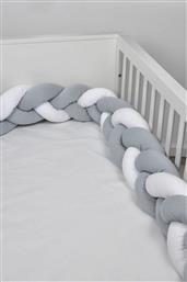 Baby Oliver Πάντα Πλεξούδα Design 150 White/Grey 18x200cm από το Katoikein