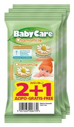 Chamomile Μωρομάντηλα με Χαμομήλι 3x12τμχ BabyCare