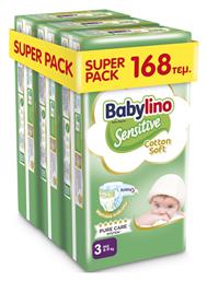 Sensitive Cotton Soft No. 3 για 4-9kg 168τμχ Babylino