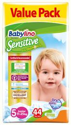 Sensitive With Chamomile Πάνες με Αυτοκόλλητο No. 5 για 11-25kg 44τμχ Babylino