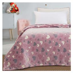Beauty Home Κουβέρτα Fleece Art 160x220cm Φωσφορίζουσα Ροζ από το MyCasa
