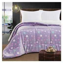 Παιδικό Κουβερτοπάπλωμα Φωσφορίζον Μονό 6273 Λιλά 160x220εκ. Beauty Home