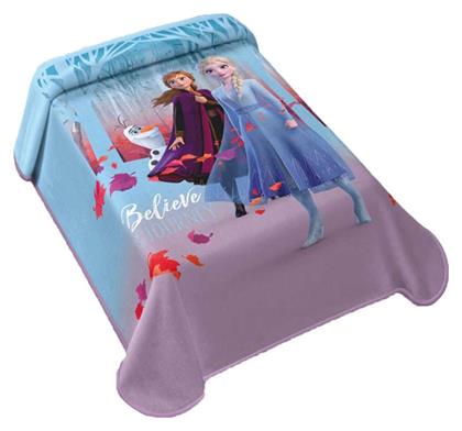 Belpla Κουβέρτα Ισπανίας Βελουτέ Disney Frozen 160x220cm Πολύχρωμη