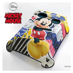 Belpla Κουβέρτα Ισπανίας Βελουτέ Mickey Mouse 160x220cm Πολύχρωμη