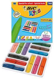 Bic Κηρομπογιές Kids Plastidecor Triangle 144τμχ