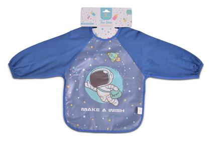 Ποδιά Υφασμάτινη με Κουμπί Tea Time με Μανίκια Blue για 6 m+ Cangaroo