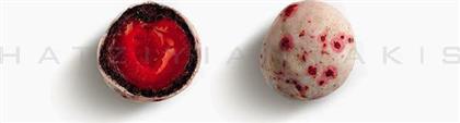 Χατζηγιαννάκης Κουφέτα Πάτμος σε Σχήμα Βότσαλο με Γεύση Σοκολάτα-Κεράσι Κόκκινο 150gr από το Yolenis