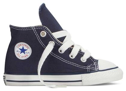 Chuck Taylor All Star Παιδικά Sneakers High Navy Μπλε Converse