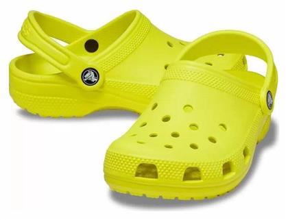 Παιδικά Σαμπό Θαλάσσης Classic Clog T Κίτρινα Crocs από το MybrandShoes