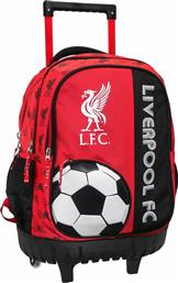 Διακάκης Liverpool Σχολική Τσάντα Τρόλεϊ Δημοτικού σε Κόκκινο χρώμα Μ34 x Π20 x Υ45cm