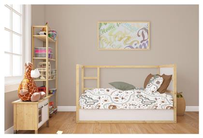 Bebe Βρεφικό Σεντόνι Κούνιας Βαμβακερό με Λάστιχο Λευκό 70x140εκ. Dimcol