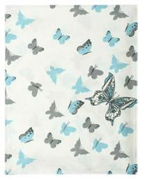 Dimcol Butterfly Παιδική Μαξιλαροθήκη από 100% Βαμβάκι 50x70εκ. 56 Sky Blue